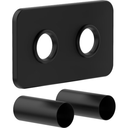 Mexen, kit capac pătrat pentru supape radiator, negru mat, W910-000-70
