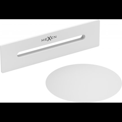 Mexen ClickClack dop de scurgere și capac de preaplin, alb, 5100-20