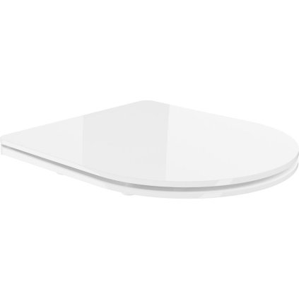 Mexen, scaun de toaletă subțire cu închidere lentă, duroplast, alb lucios, 39224000
