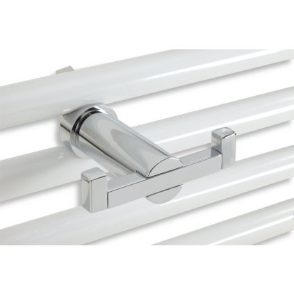 Novaservis - Cârlig dublu pentru scară de încălzire Metalia 2 crom, 6256/1.0