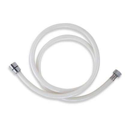 68727 novaservis plastova hadica 150 cm biela chrom pvc 155 1
