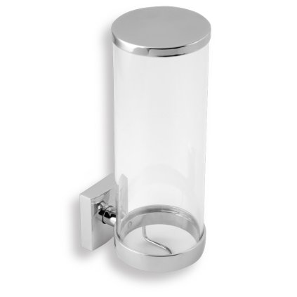 Novaservis - Recipient pentru tampoane cosmetice sticla Metalia 12 crom, 0272.0