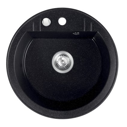 Chiuvete Novaservis - Chiuveta din granit, diametru 510 mm, grafit lucios, DRGM1/51HA