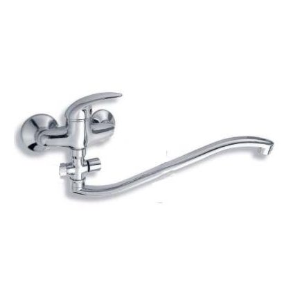 Novaservis Metalia 55, baterie panou fara accesorii 100 mm, crom, 55033/1.0
