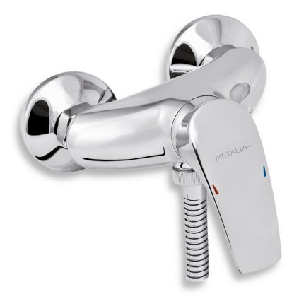 Novaservis Metalia 57, baterie duș fără accesorii 100 mm, crom, 57065/1.0