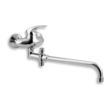 Novaservis Metalia 57, baterie baie panou fara accesorii 100 mm, crom, 57037/1.0