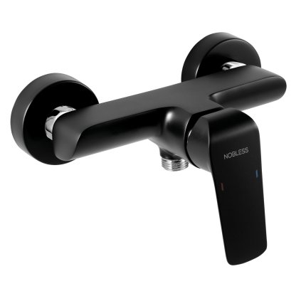 Novaservis Nobless Tina, baterie duș fără accesorii, negru, 38061/1.5