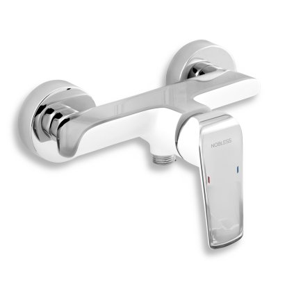 Novaservis Nobless Tina, baterie duș perete fără accesorii, crom, 38061/1,1