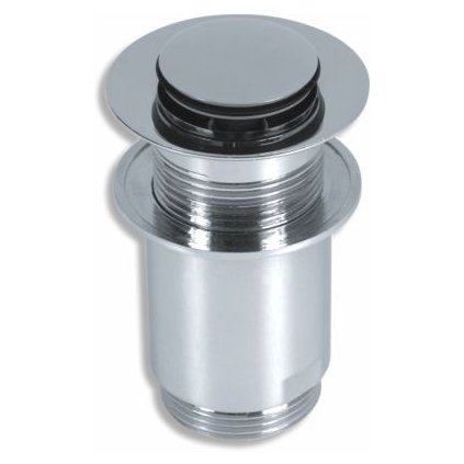 Accesorii Novaservis - Capac de scurgere (click-clack) pentru chiuveta cu preaplin, crom, 34.0
