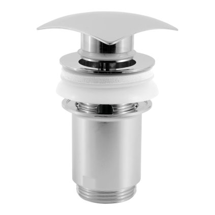 Accesorii Novaservis - Capac de scurgere (click-clack) pentru chiuveta cu preaplin, crom, 39.0
