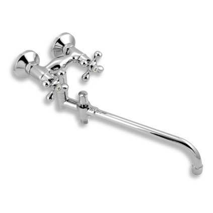 Novaservis Retro II, baterie panou fara accesorii 100 mm, crom, 99137/1.0