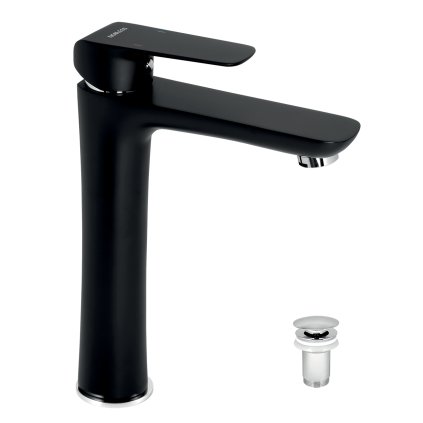 Novaservis Tina, Baterie chiuveta inalta cu garnitura neagra, 38503.5