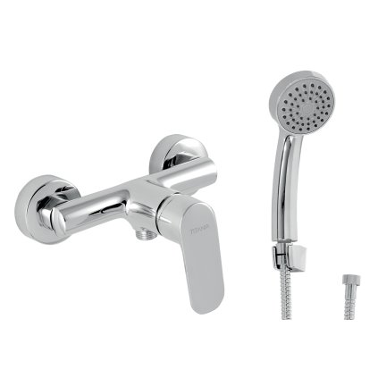 Novaservis Titania Cosmos, baterie de duș cu set de duș manual 150 mm, crom, 90261-0