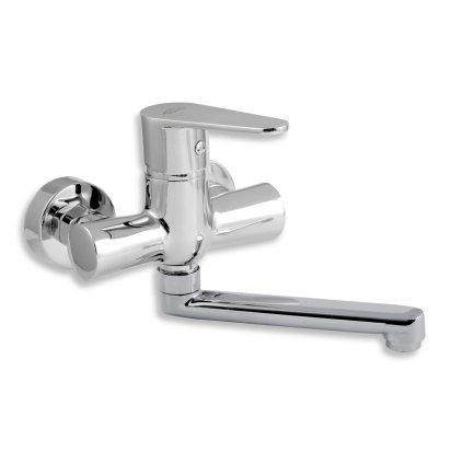 Novaservis Titania Fresh, baterie pentru chiuvetă, montată pe perete, 100 mm, crom, 96077.0