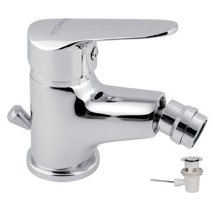 Novaservis Titania Iris New, baterie bideu cu garnitură, crom, 94411.0