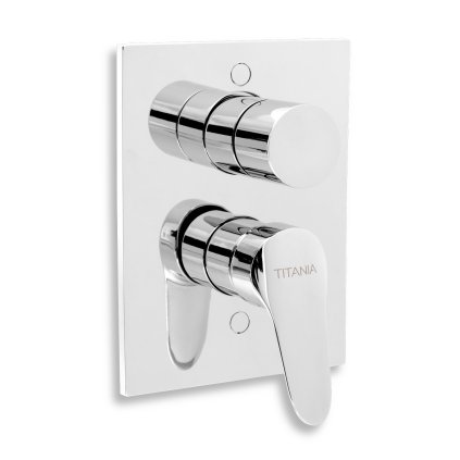 Novaservis Titania Iris Robinet de baie ascuns nou, cu comutator, crom, 94450R,0