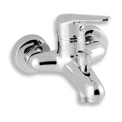 Novaservis Titania Iris Baterie pentru cada montată pe perete, fără set de duș 100 mm, crom, 94424/1.0