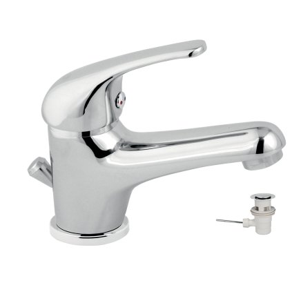 Novaservis Titania Iris, baterie chiuveta cu evacuare, crom, 92001.0