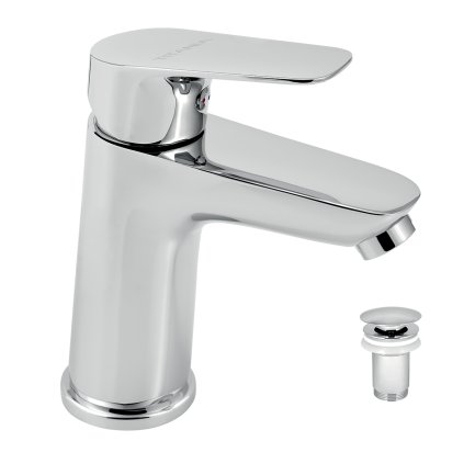 Novaservis Titania Pure, baterie chiuveta cu set de deșeuri, 90303.0