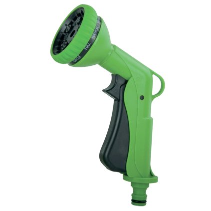 Novaservis, pistol de pulverizare de grădină din plastic cu 10 funcții, verde, DY2034