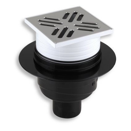 Novaservis, Sifon de pardoseală inferior 50 oțel inoxidabil, 451-0