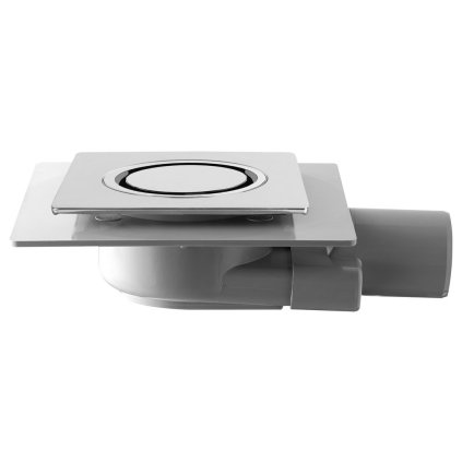Omp Tea, Sifon 100x100 mm lateral, scurgere 50mm, crom, 2665.295.8
