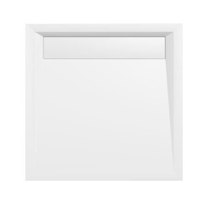 Polysan, cadă de duș din marmură turnată ARENA cu capac, pătrată, 90x90x4cm, 71601