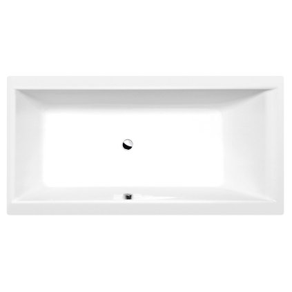 Polysan, cada CLEO dreptunghiulara 180x90x48cm, alb, 13111