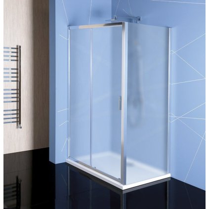 Polysan, paravan de duș dreptunghiular Easy Line 1100x900mm versiune L/P, sticlă cărămidă, EL1138EL3338