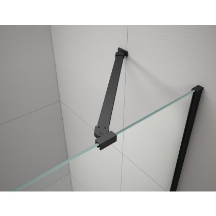 Polysan, profil de perete FISA și bară, mat negru, FS8022