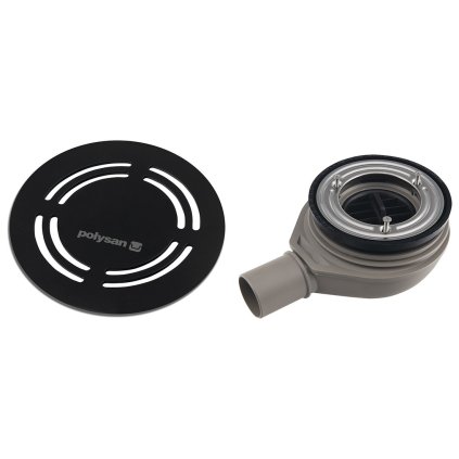 Polysan, sifon tava FLEXIA GEBERIT, deschidere tava 90mm, DN40, negru, 17781