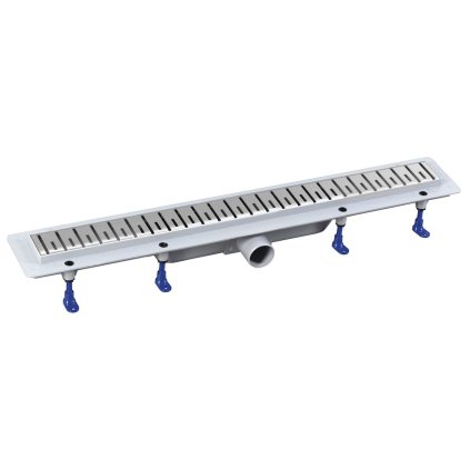 236922 polysan klaver sprchovy kanalik s nerezovym rostom superflow dn50 810x122x65 mm 73731