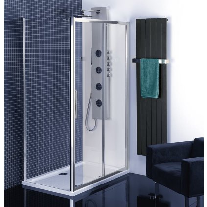 Polysan, Lucis Line paravan de duș dreptunghiular 1100x800mm varianta L/P, DL1115DL3315