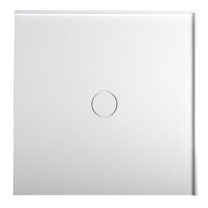 Polysan, cadă de duș din marmură turnată MIRAI, pătrată 90x90x1,8cm, alb, 73165