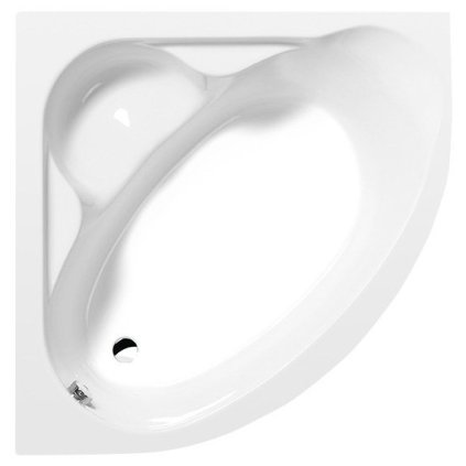 Polysan, cada coltar NILA 120x120x41cm, alba, 10111