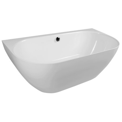 Polysan, PAGODA cada de baie turnată marmură 170x85x58cm, alb, 72976