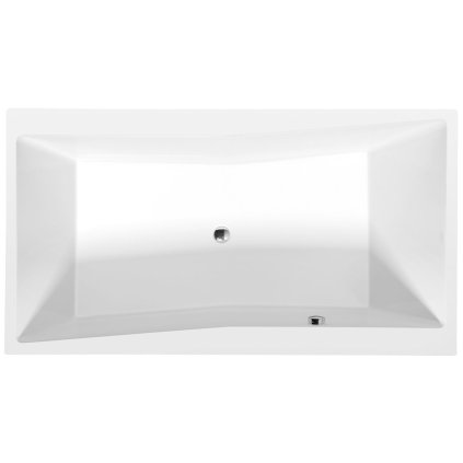 Polysan, cada dreptunghiulara QUEST 190x100x49cm, alb, 78531