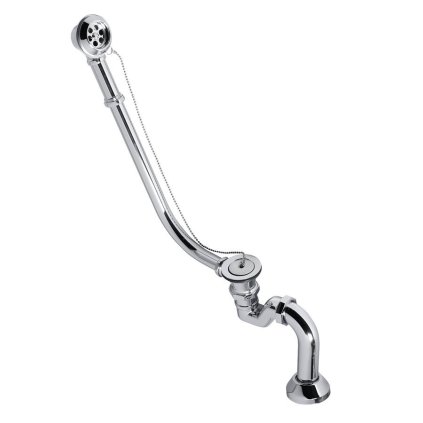 Polysan, set de cadă RETRO pentru instalare în exterior, lanț, incl. sifon, crom, 71689