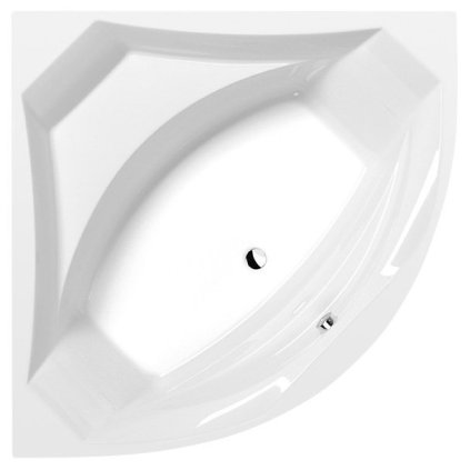 Polysan, cada coltar ROSANA 140x140x49cm, alba, 64119