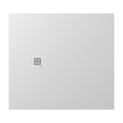 Polysan, cadă de duș din marmură turnată TRENECA cu dimensiune reglabilă 110x100cm, alb mat, 84312.11