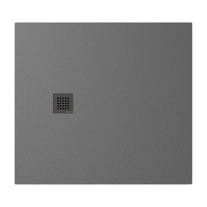 Polysan, cadă de duș TRENECA din marmură turnată cu posibilitate de reglare a dimensiunii 110x100cm, gri mat, 84312.31