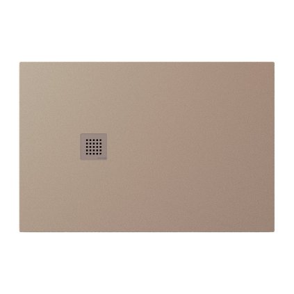 Polysan, cadă de duș TRENECA din marmură turnată cu posibilitate de reglare a dimensiunii 120x80cm, bej mat, 84302.81