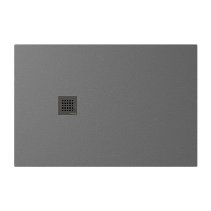 Polysan, cadă de duș TRENECA din marmură turnată cu posibilitate de reglare a dimensiunii 120x80cm, gri mat, 84302.31
