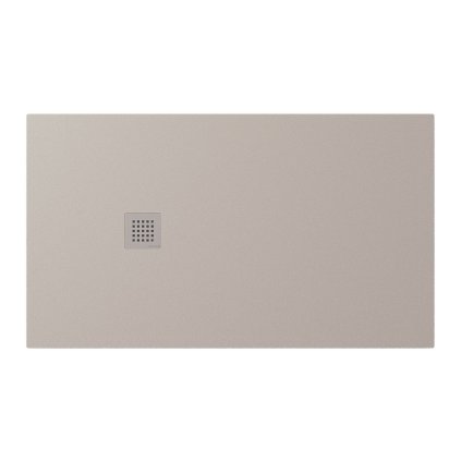 Polysan, cadă de duș TRENECA din marmură turnată cu posibilitate de reglare a dimensiunii 140x80cm, bej mat, 84304.81