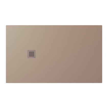Polysan, cadă de duș TRENECA din marmură turnată cu posibilitate de reglare a dimensiunii 150x90cm, bej mat, 84310.81