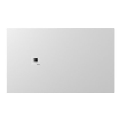 Polysan, cadita de dus TRENECA din marmura turnata cu posibilitate de reglare a dimensiunii 150x90cm, alb mat, 84310.11