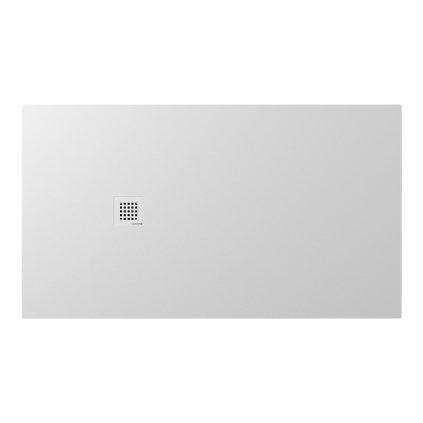 Polysan, cadita de dus TRENECA din marmura turnata cu posibilitate de reglare a dimensiunii 160x90cm, alb mat, 84311.11