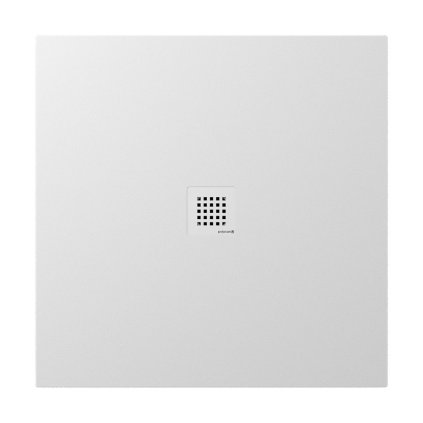 Polysan, cadita de dus TRENECA din marmura turnata cu posibilitate de reglare a dimensiunii 90x90cm, alb mat, 84300.11