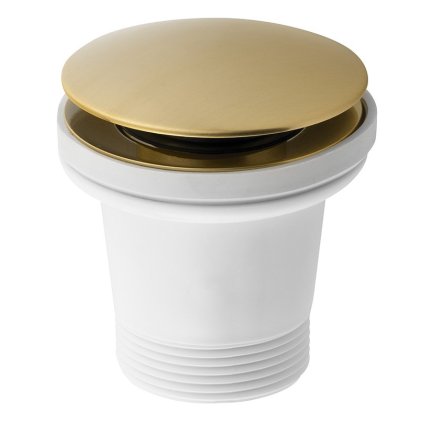 Polysan, deșeuri pentru cadă, Click Clack, pentru căzi fără preaplin, auriu mat, 71704GB