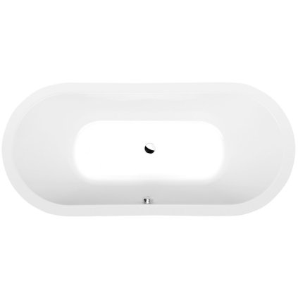 Polysan, cadă ovală VIVA O 175x80x47cm, albă, 79119